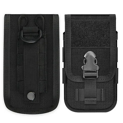 Universal Tactical Cell Phone Belt Pack Bag Molle Waist Pouch Holster Case New • $7.99