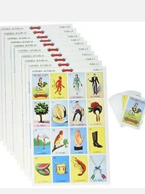 Don Clemente Loteria Jumbo 10 Boards 1 Deck Mexican Bingo Game Authentic • $12.99