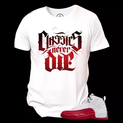Jordan 12 Cherry Unisex T-Shirt Shirt To Match Sneakers • $24.59