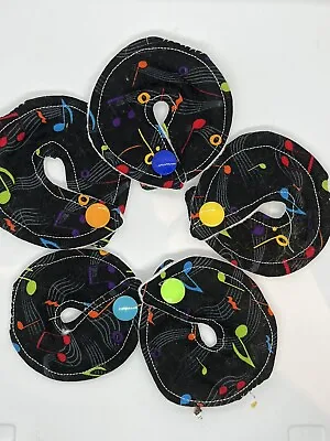 G-TUBE PADS  MIC-KEY Button Nursing Pads Music Rocks Set Of 5 • $12