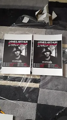 2 X James Arthur Signed Posters A4 • £15