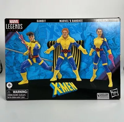 X-Men Marvel Legends 60th Anniversary Gambit Banshee And Psylocke 6-in 3 Pack • $79.75