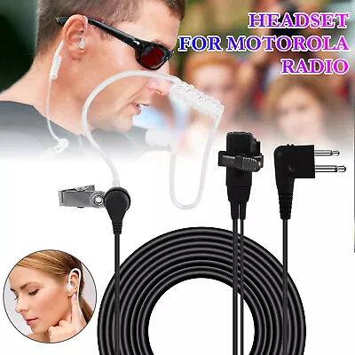 Walkie Talkie Mic EarPiece Headset For Motorola Radio PR AXU Talkabout Earphone • $8.48