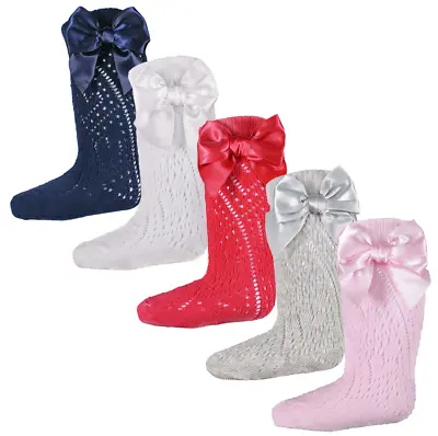 Baby Girl BOW Socks Pelerine Spanish Style • £3.40