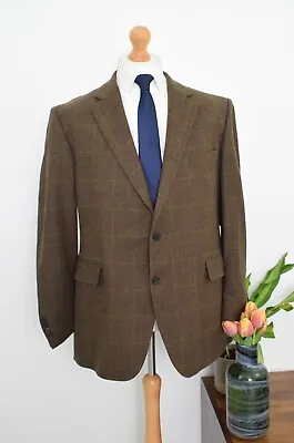 GIEVES & HAWKES Wool + Cashmere Tweed Jacket Size 46R/56R Blazer XXL Mr Porter • £149.99