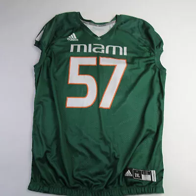 Miami Hurricanes Adidas Practice Jersey - Football Men's Green New • $34.99