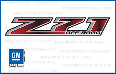 (2x) Z71 Off Road Sierra Silverado Decals Stickers Fade Red Black GRBLKRD • $19.52