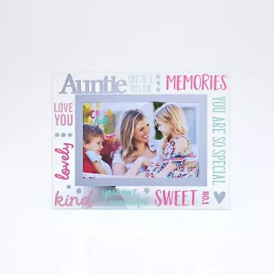£7.97 • Buy 3D Glass Photo Picture Frame Landscape 6x4 Inch Gift - Auntie