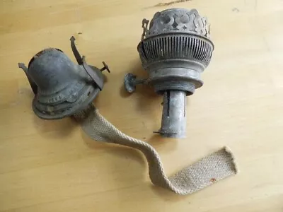 Antique Queen Anne Brass Burner For Oil Lamp & 1 Unbranded For Spares • £18