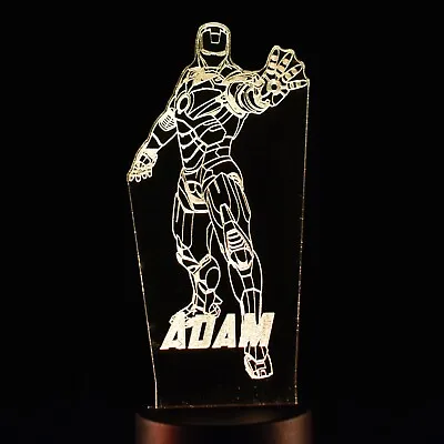 Iron Man Night Light | Marvel Night Light | Avengers Light | Marvel Gift | Kids • £11.95