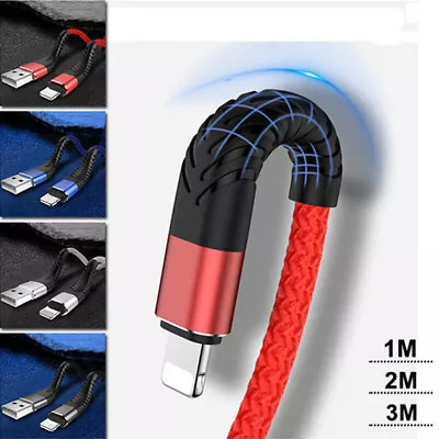 $9.67 • Buy USB Fast Charger Cable Heavy Duty For IPhone 12 11 X XR 8 7 6 Plus Charging Cord