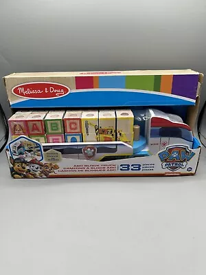 Melissa & Doug PAW Patrol Wooden ABC Block Truck 33 Pieces Ages 3+ Toy • $10