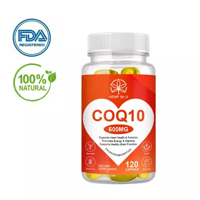 COQ 10 Coenzyme Q-10 600mg Heart Health Support Pormotes Energy & Stamina • $13.20