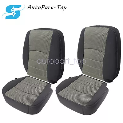 For 09-12 RAM 1500 2500 3500 Driver & Passenger Bottom & Back Seat Cover Gray • $101.89