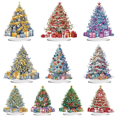 DIY Diamond Painting Acrylic Christmas Tabletop Ornament Art Desktop Decor Gifts • $15.79