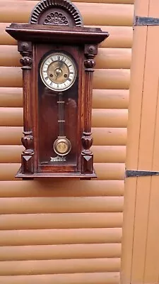 Antique German Vienna Wall Clock (Hamburg Mark) • £60