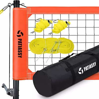 Professional Volleyball Net Outdoor Volleyball Set 10 Mm Guy Lines Outdoor Beach • $118.40