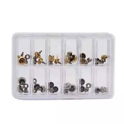 Waterproof Metal Watch Crowns & Crown Tubes  With Box Watch Assorted Replacement • £10.79