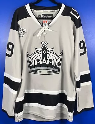 Reebok Authentic Nhl Los Angeles Kings Gretzky Gray Jersey Sz 48 W/ Fight Strap • $99.99