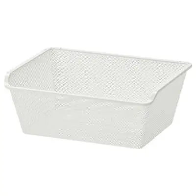 COMPLEMENT Mesh Wire Basket White 50x35 Cm • £19.65