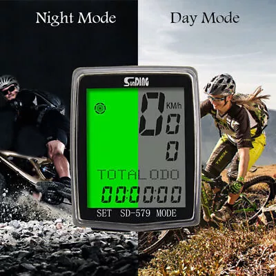 SD-579A Bicycle Speedometer Odometer Waterproof Cycle Bike Computer LCD Display • $17.75