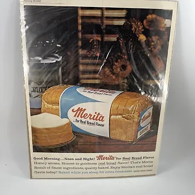 Vintage 1962 MERITA Bread Magazine Ad • $7.95