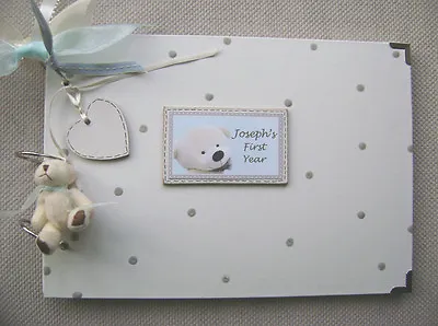  Personalised New Baby..  First Year. A4 Size Photo Album/scrapbook/memory Book. • £19.50