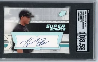 2004 Miguel Cabrera Upper Deck SPX Jersey Swatch Auto SU-MC SGC 10 / 8.5 • $210