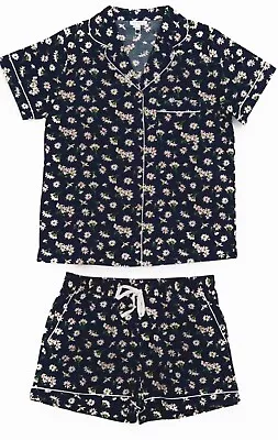 Vera Bradley Short-Sleeved Pajama Set “Falling Daisies” Loungewear Size Large • $44.95