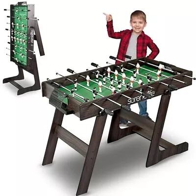SereneLife 48'' Competition Sized Foldable Foosball Table- Home & Room (2 Balls) • $157.99