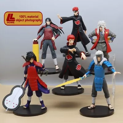 Anime Ninja Pain Sasori Madara Jiraiya Hashirama Tobirama 6pcs Figure Toy Gift • $55.99