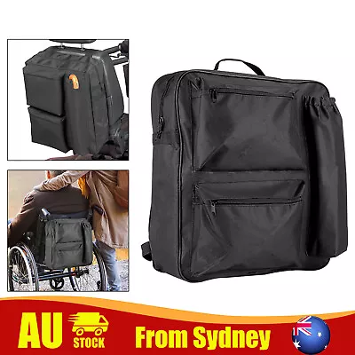 Large WaterProof Wheelchair Rollator Backpack Mobility Rolling Walker Bag  Q • $32.99