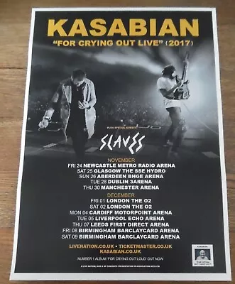 Kasabian - Live Music Show 2017 Tour Promotional Tour Concert Gig Poster • £5.99