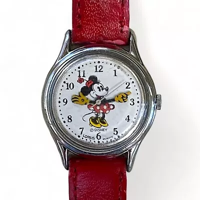 VTG 90's Disney Minnie Mouse Quartz Watch By Lorus V515-6080 A1 - Needs Battery • $9.95