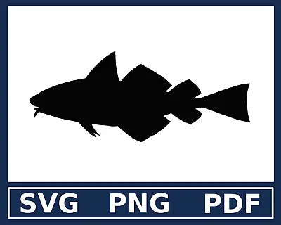Fish SVG Vector Clip Art Design Silhouette Clipart For Vinyl Decal Sticker • $0.99