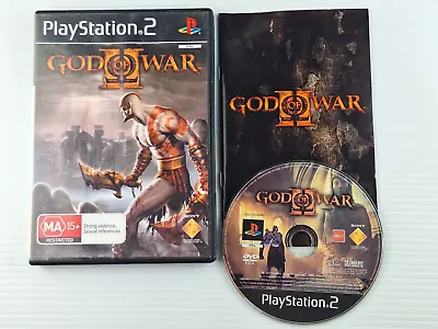 God Of War II (2) - Game With Manual (PS2) Black Label - Playstation 2 - PAL • $24.95