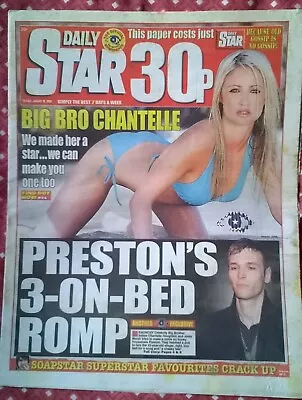 DAILY STAR 10 Jan 2006 - Natalie (Page 3) Chantelle Houghton Celeb Big Brother • £3.99