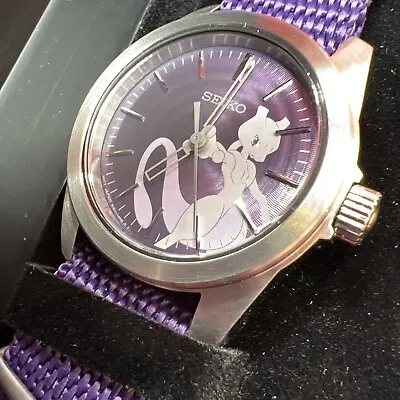 $196 • Buy Seiko Selection Pokémon Mewtwo Purple Unisex Watch - SCXP181 USA SELLER 🇺🇸