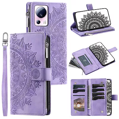$15.39 • Buy Zip Wallet Case For Oppo A94 A54 A74 A73 A73 A55 Leather Flip Stand Phone Cover