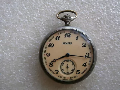 Vintage Pocket Watch MOLNIJA Tale About Ural SOVIET/USSR RUSSIA • $10.60