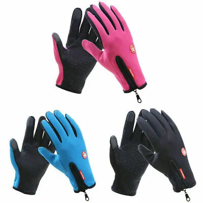 Screen Windproof Waterproof Outdoor Sport Gloves Unisex Cool-proof Winter Gloves • £8.39