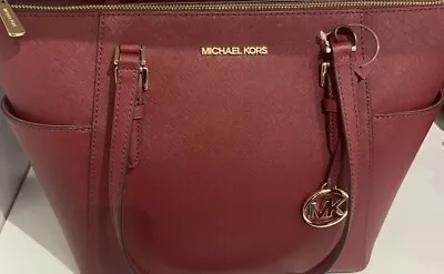 Michael Kors Charlotte Top Zip Tote MK Signature Shoulder Bag • $6.99