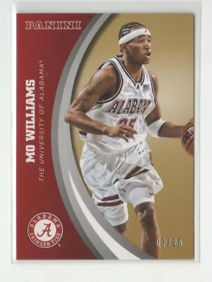 2015 Panini Collegiate Alabama Gold #50 Mo Williams /25 - Flat S/H • $9.99