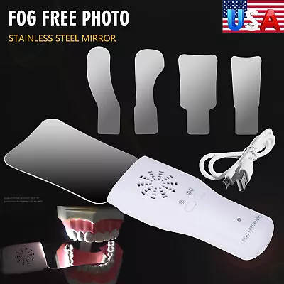 Dental Orthodontic Imaging LED Fog Free Photo Mirror Refractor Stainless Steel A • $49.94