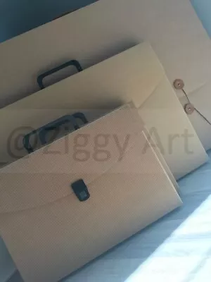 Ziggy Art ECO Portfolios - Made From Recycled Cardboard A4 A3 And A2+ Sizes • £10.99