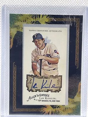 2008 Topps Allen & Ginter's Ian Kinsler Framed Mini Autograph • $10