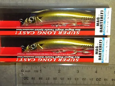 Yo-Zuri Mag Darter 4  Floating Striper Lure 105mm R1143-HAJ Bronze Silver Lot 2 • $22.99