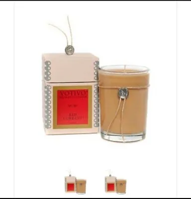 Bundle 4 Votivo Red Currants 6.8 Oz Aromatic Candle | Soy Wax Blend • $115