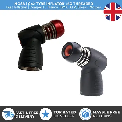 Threaded CO2 Tyre Inflator | Mosa | Bike Tyre Inflator Pump Uses CO2 Canisters • £8.99