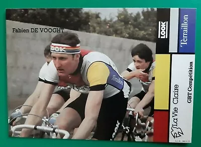 CYCLING Cycling Card FABIEN DE VOOGHT Team LA VIE CLAIRE Teraillon 1984 • $4.24